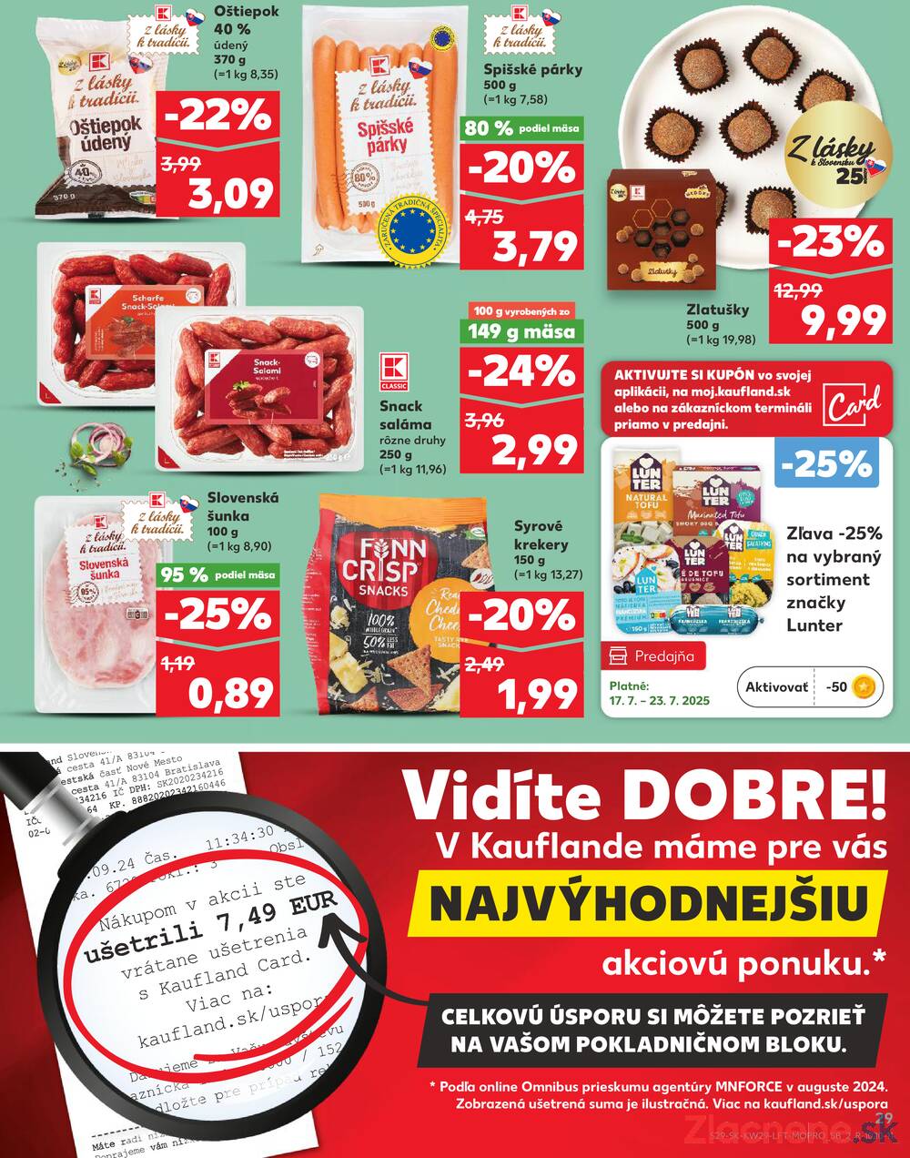 Leták Kaufland - Kaufland 17.7. - 23.7. - Kaufland Poprad - Jiřího Wolkera - strana 29