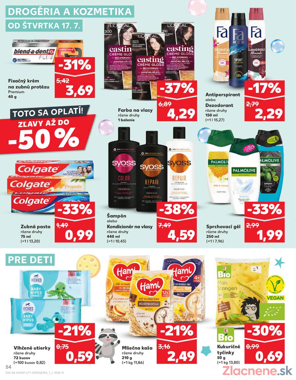 Leták Kaufland - Kaufland 17.7. - 23.7. - Bratislava-Patrónka - strana 54