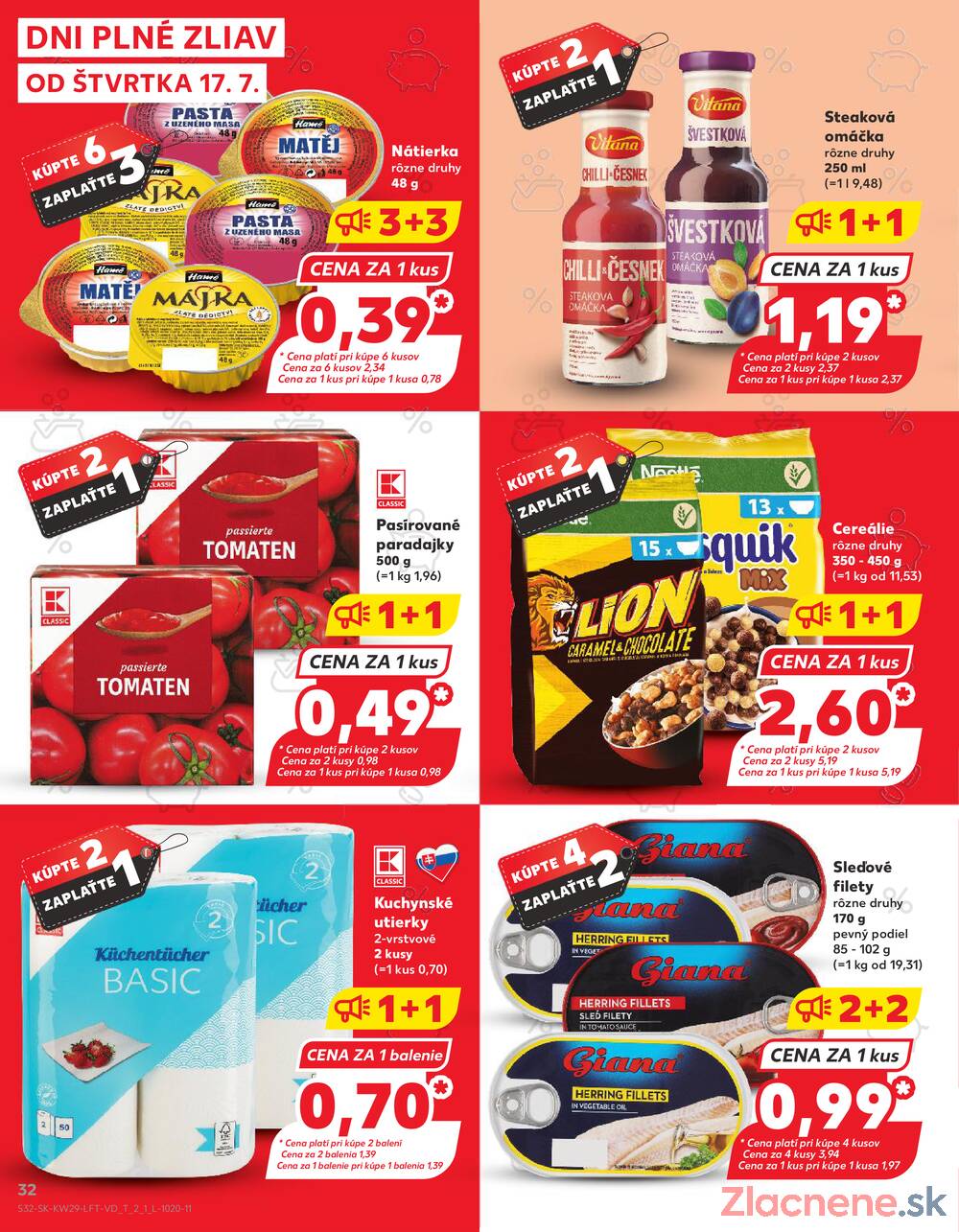 Leták Kaufland - Kaufland 17.7. - 23.7. - Kaufland Bratislava - Avion (Ivanská cesta) - strana 32