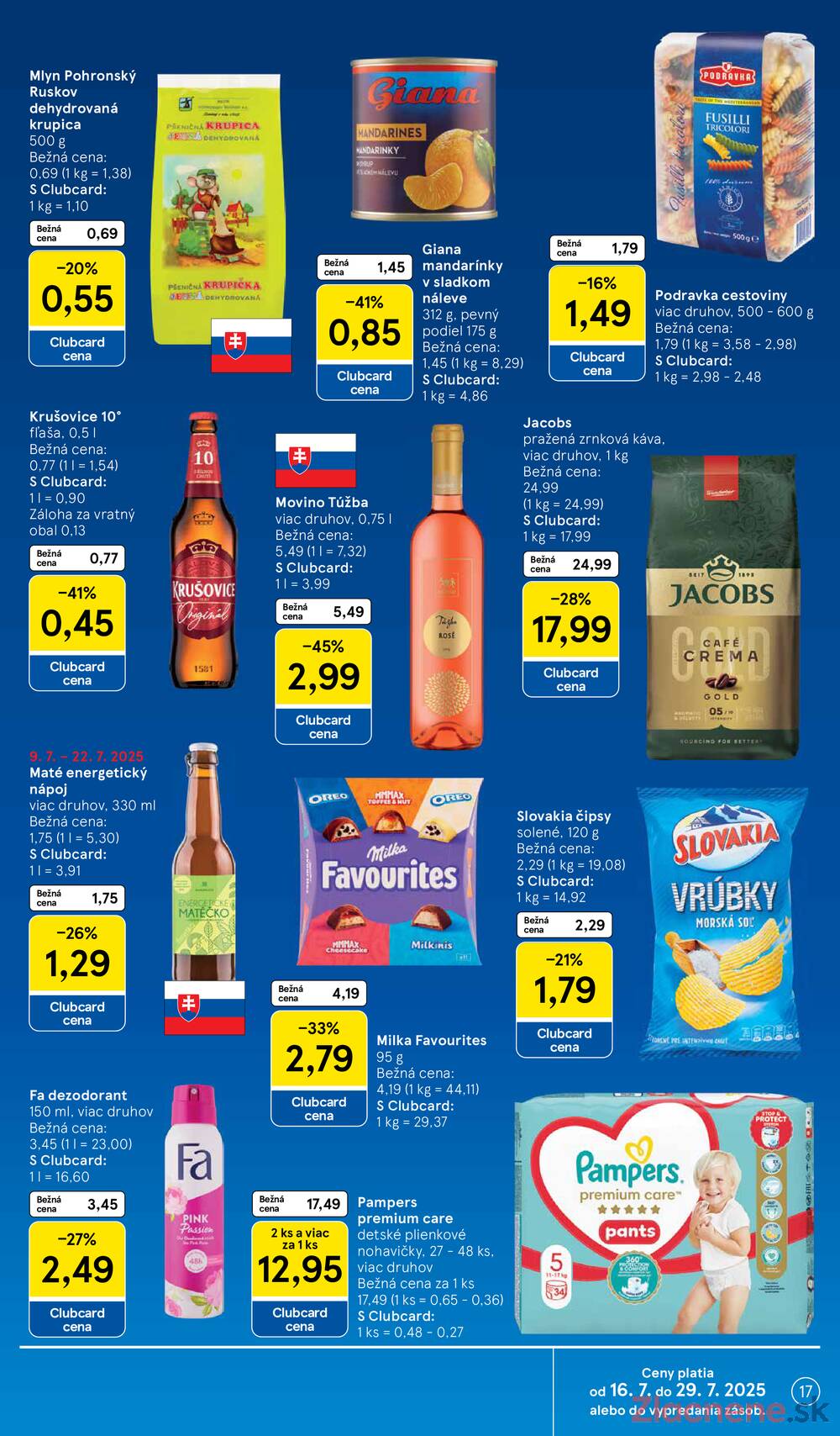 Leták Tesco - Tesco malé hypermarkety od 16.7. do 22.7.2025 - strana 17 Leták Tesco - Tesco malé hypermarkety od 16.7. do 22.7.2025 - strana 17