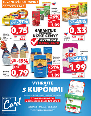 Kaufland 24.7. - 30.7. - Kaufland Púchov