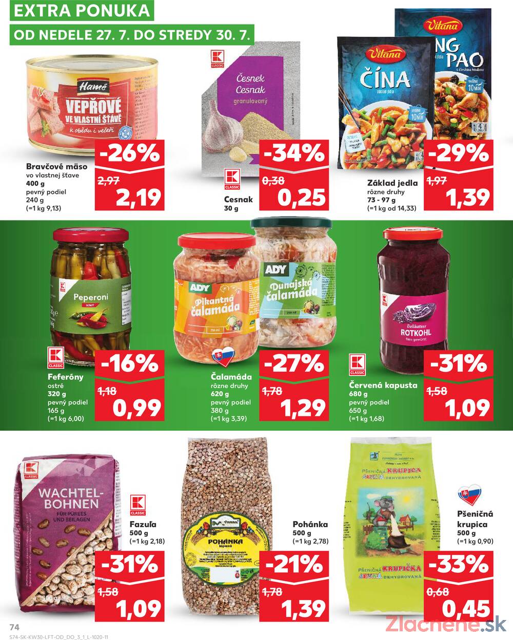 Leták Kaufland - Kaufland 24.7. - 30.7. - Kaufland Sabinov - strana 74