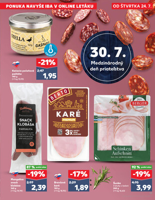 Kaufland 24.7. - 30.7. - Kaufland Sabinov