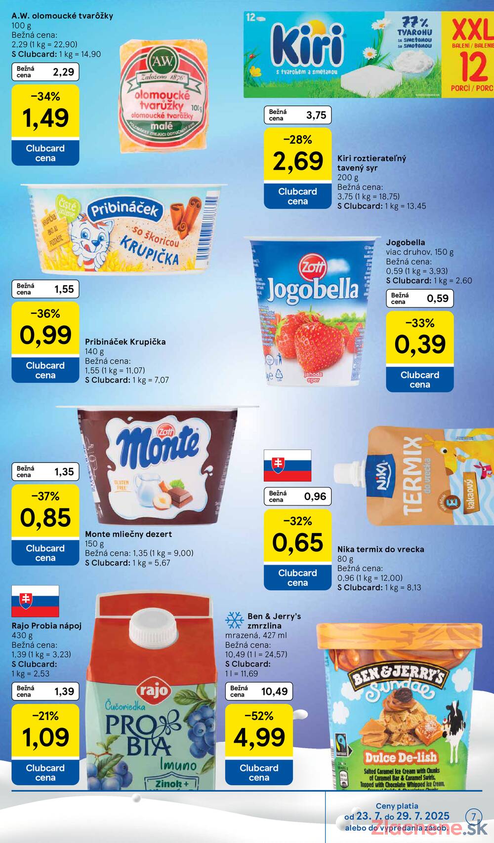 Leták Tesco - Tesco supermarkety od 23.7. do 29.7.2025 - strana 7 Leták Tesco - Tesco supermarkety od 23.7. do 29.7.2025 - strana 7