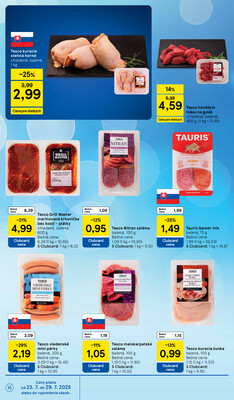 Tesco supermarkety od 23.7. do 29.7.2025