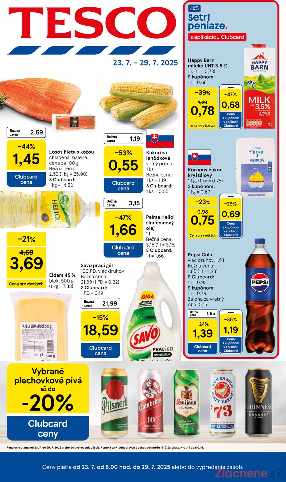 Leták Tesco - Tesco malé hypermarkety od 23.7. do 29.7.2025 - strana 1 Leták Tesco - Tesco malé hypermarkety od 23.7. do 29.7.2025 - strana 1