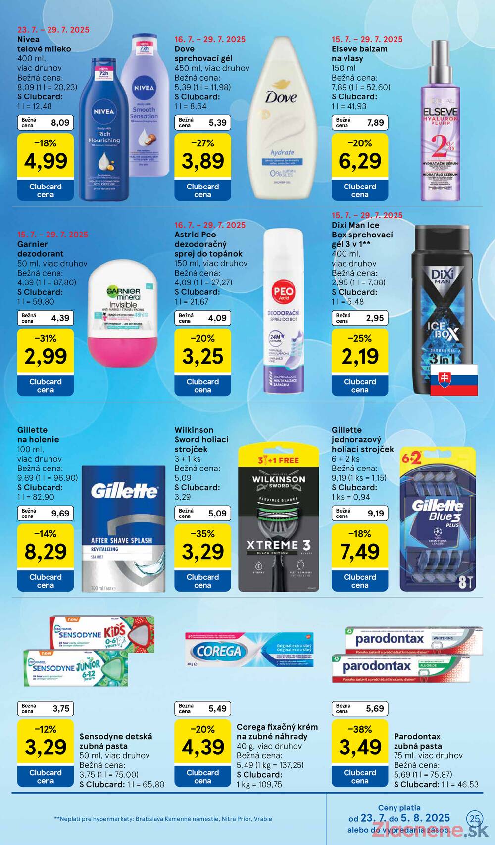 Leták Tesco - Tesco malé hypermarkety od 23.7. do 29.7.2025 - strana 25 Leták Tesco - Tesco malé hypermarkety od 23.7. do 29.7.2025 - strana 25