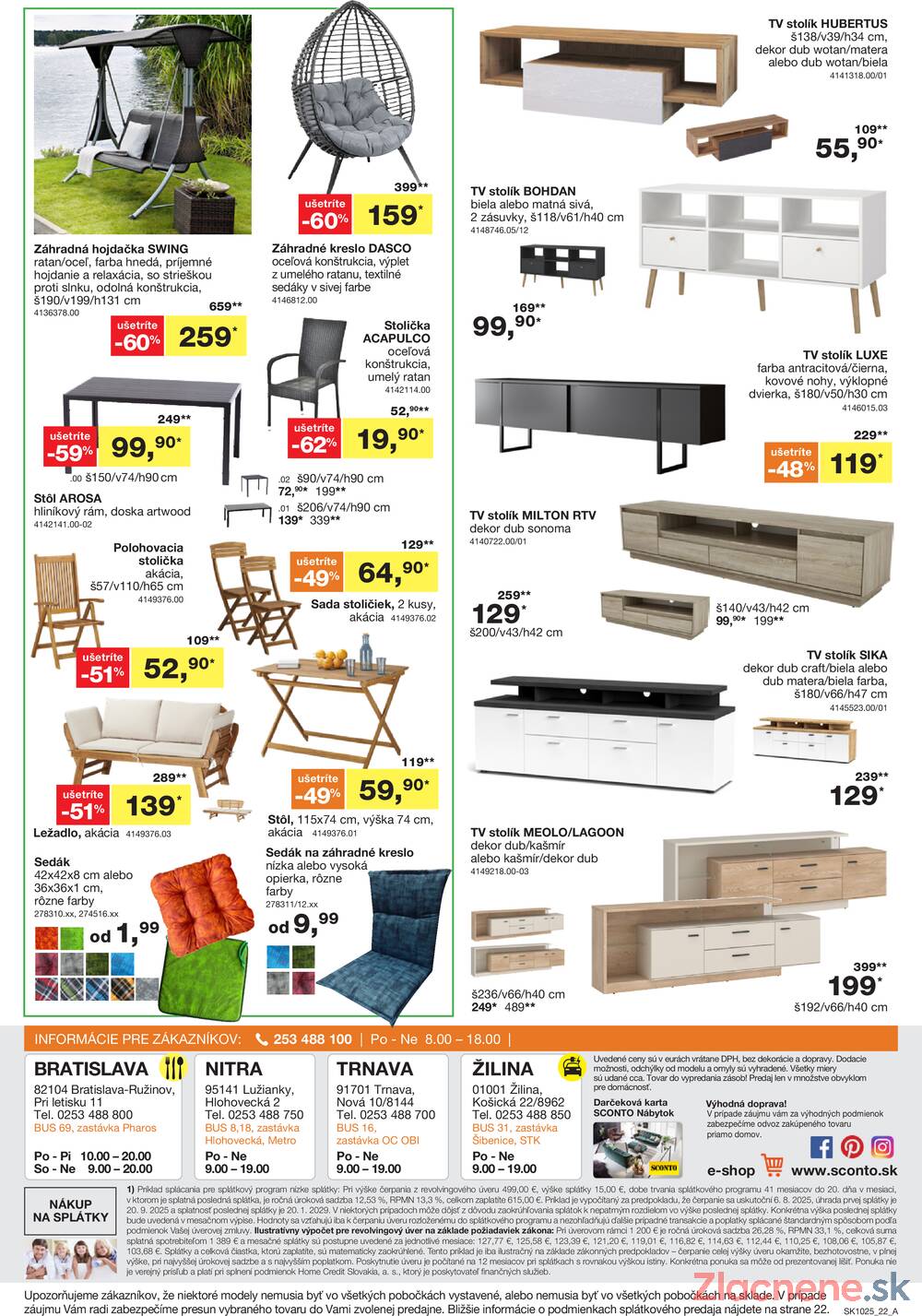 Leták SCONTO nábytok - Sconto nábytok od 6.8. do 26.8.2025 - strana 22