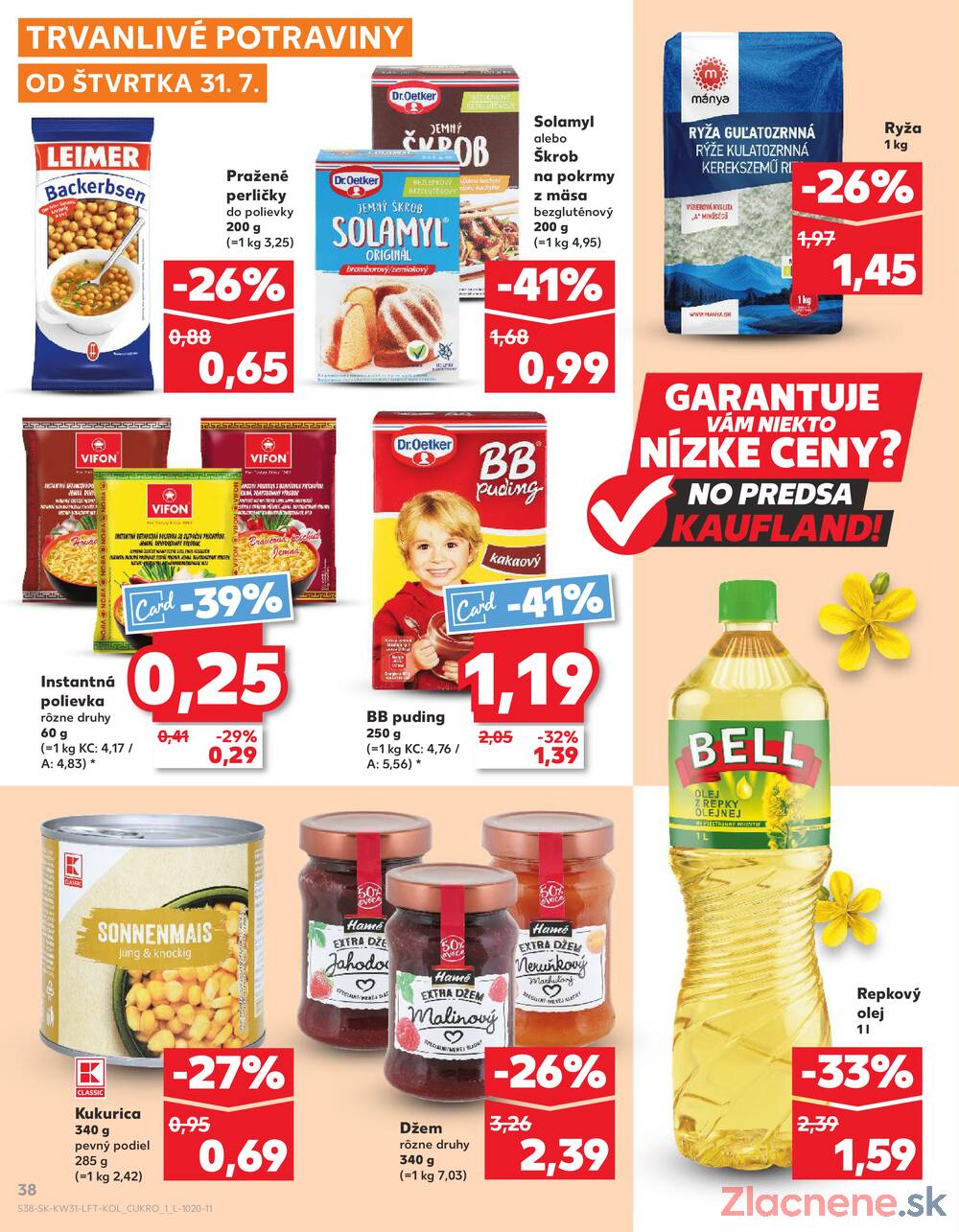 Leták Kaufland - Kaufland 31.7. - 6.8. - Kaufland Púchov - strana 38