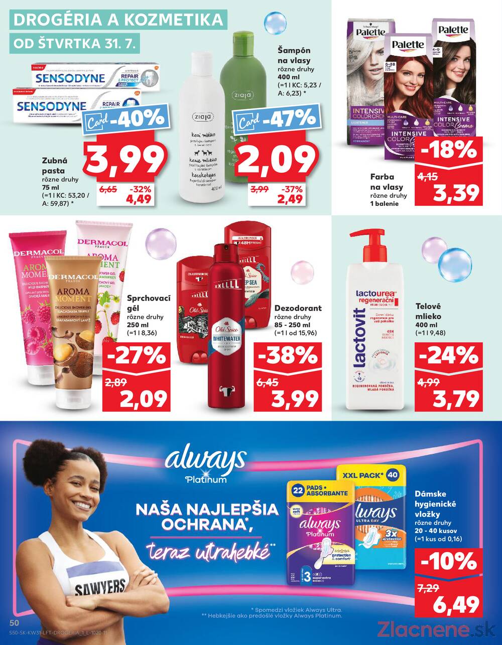 Leták Kaufland - Kaufland 31.7. - 6.8. - Kaufland Veľký Meder - strana 50