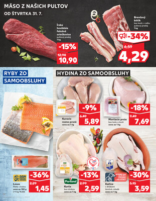 Kaufland 31.7. - 6.8. - Kaufland Veľký Meder