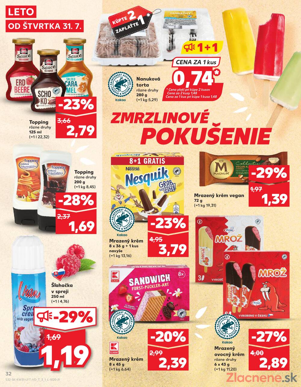 Leták Kaufland - Kaufland 31.7. - 6.8. - Kaufland Hlohovec - strana 32