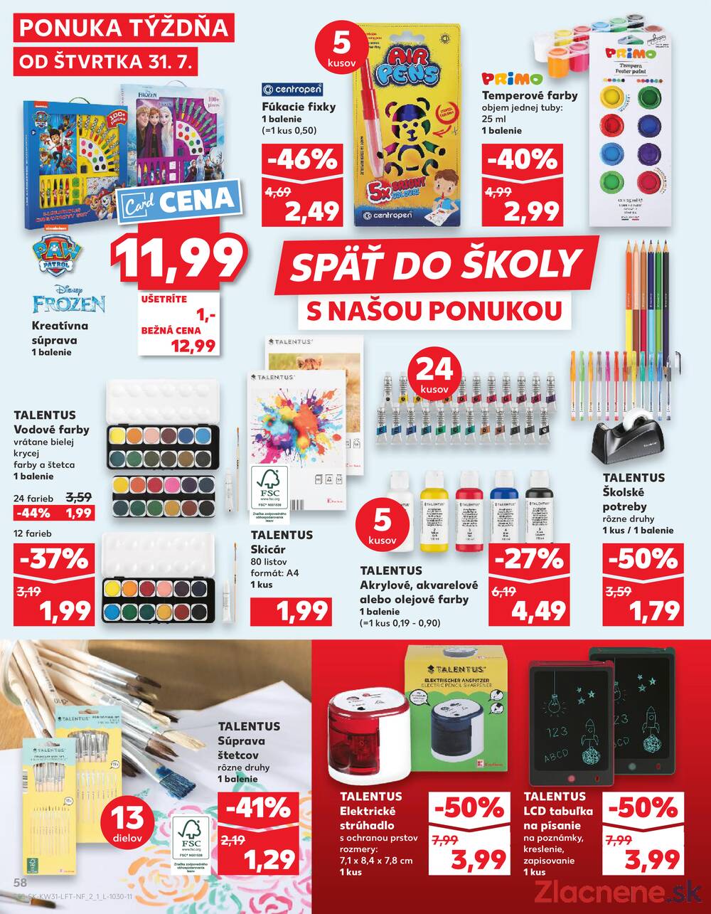 Leták Kaufland - Kaufland 31.7. - 6.8. - Kaufland Hlohovec - strana 58