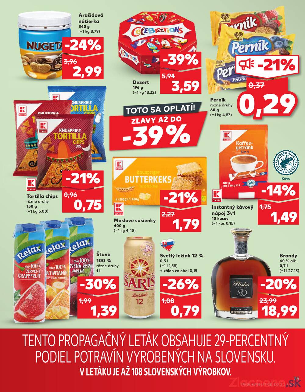 Leták Kaufland - Kaufland 31.7. - 6.8. - Kaufland Hlohovec - strana 75