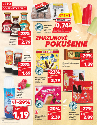 Kaufland 31.7. - 6.8. - Kaufland Hlohovec