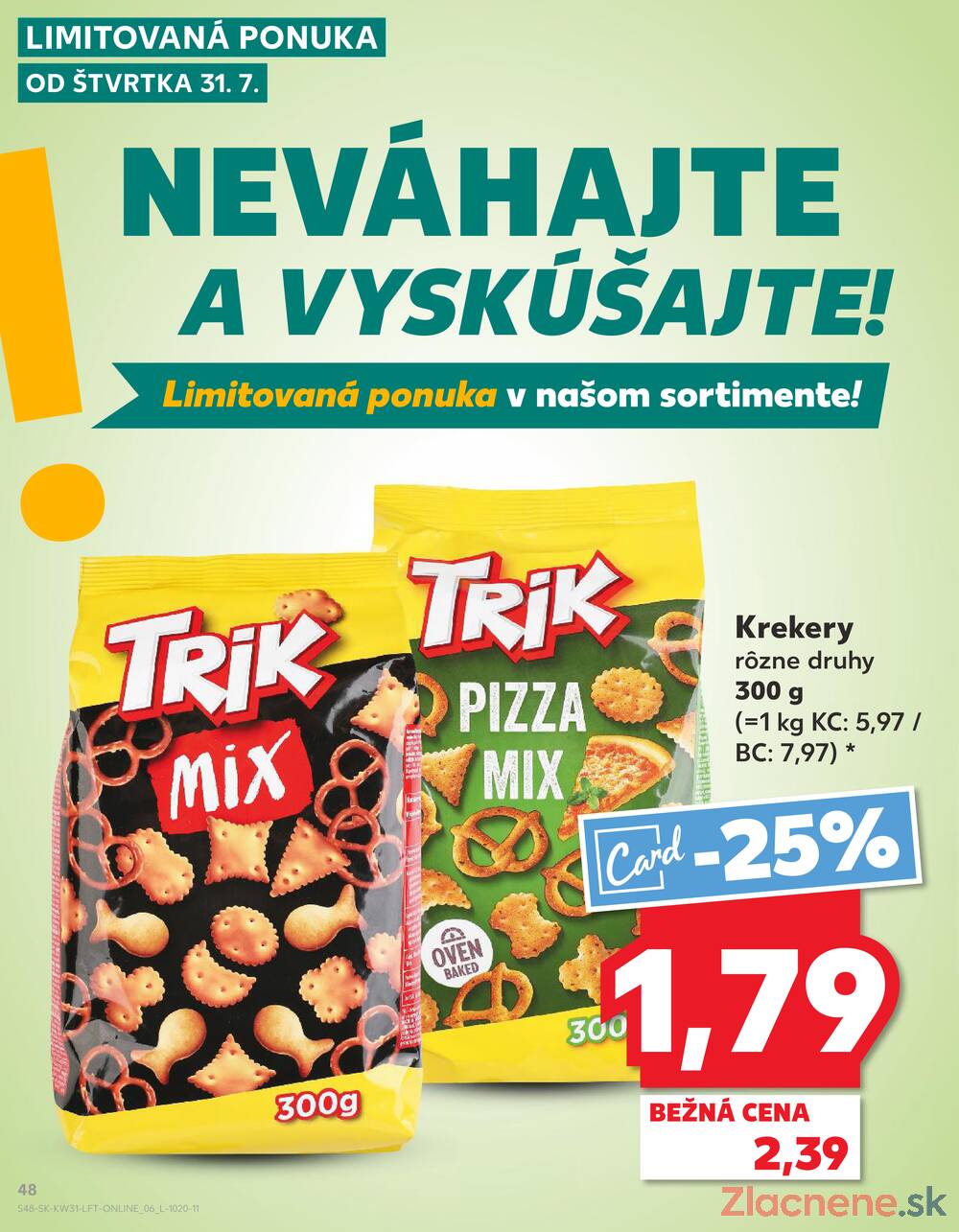 Leták Kaufland - Kaufland 31.7. - 6.8. - Kaufland Nitra - Čermáň - strana 48