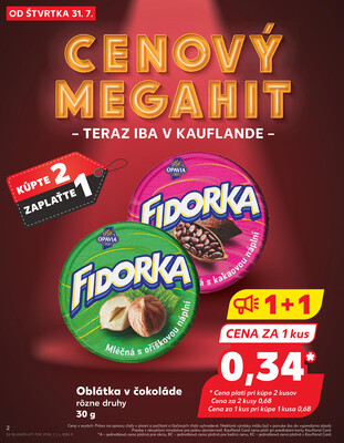 Kaufland 31.7. - 6.8. - Kaufland Trnava - Nová ul.