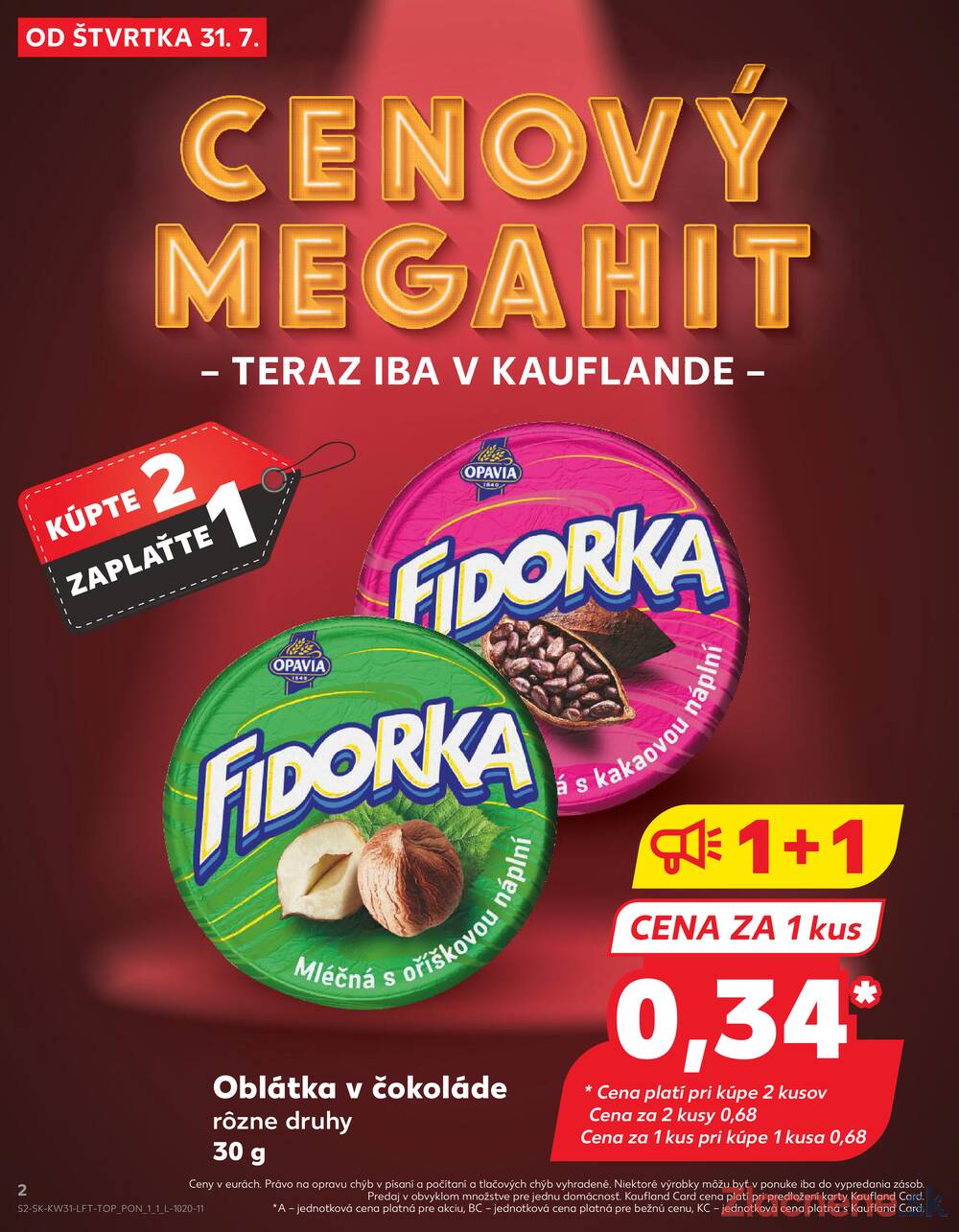 Leták Kaufland - Kaufland 31.7. - 6.8. - Kaufland (Harmincova, Bratislava - Dúbravka) - strana 2
