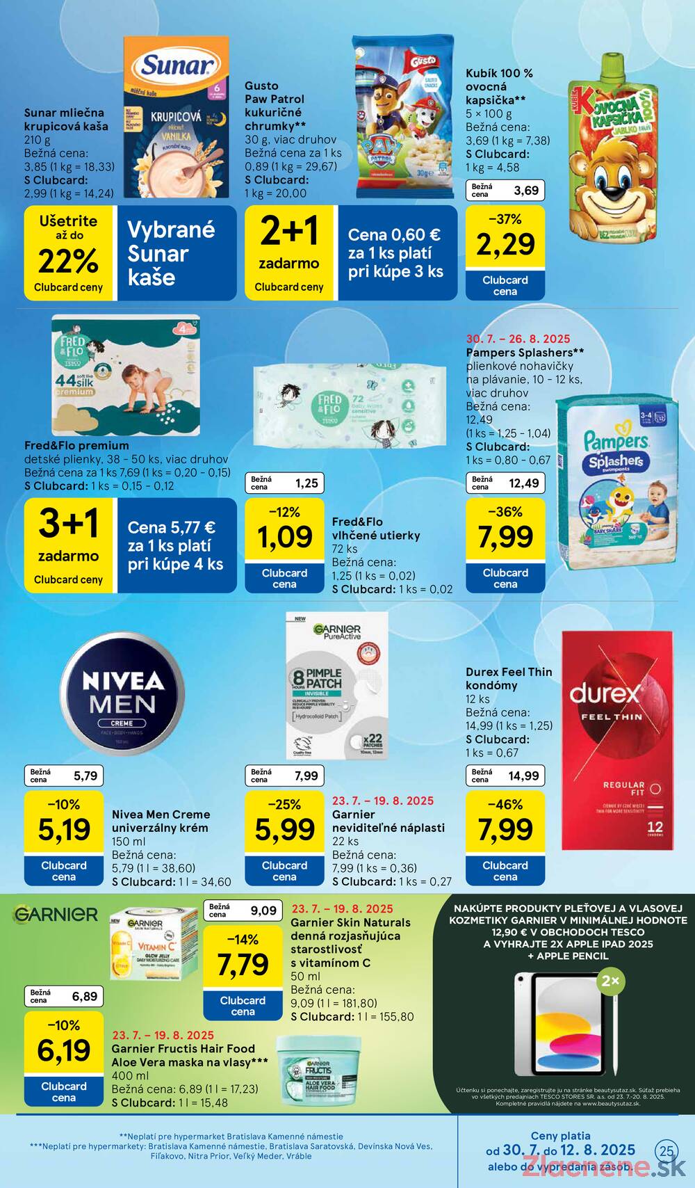 Leták Tesco - Tesco malé hypermarkety od 30.7. do 5.8.2025 - strana 25 Leták Tesco - Tesco malé hypermarkety od 30.7. do 5.8.2025 - strana 25