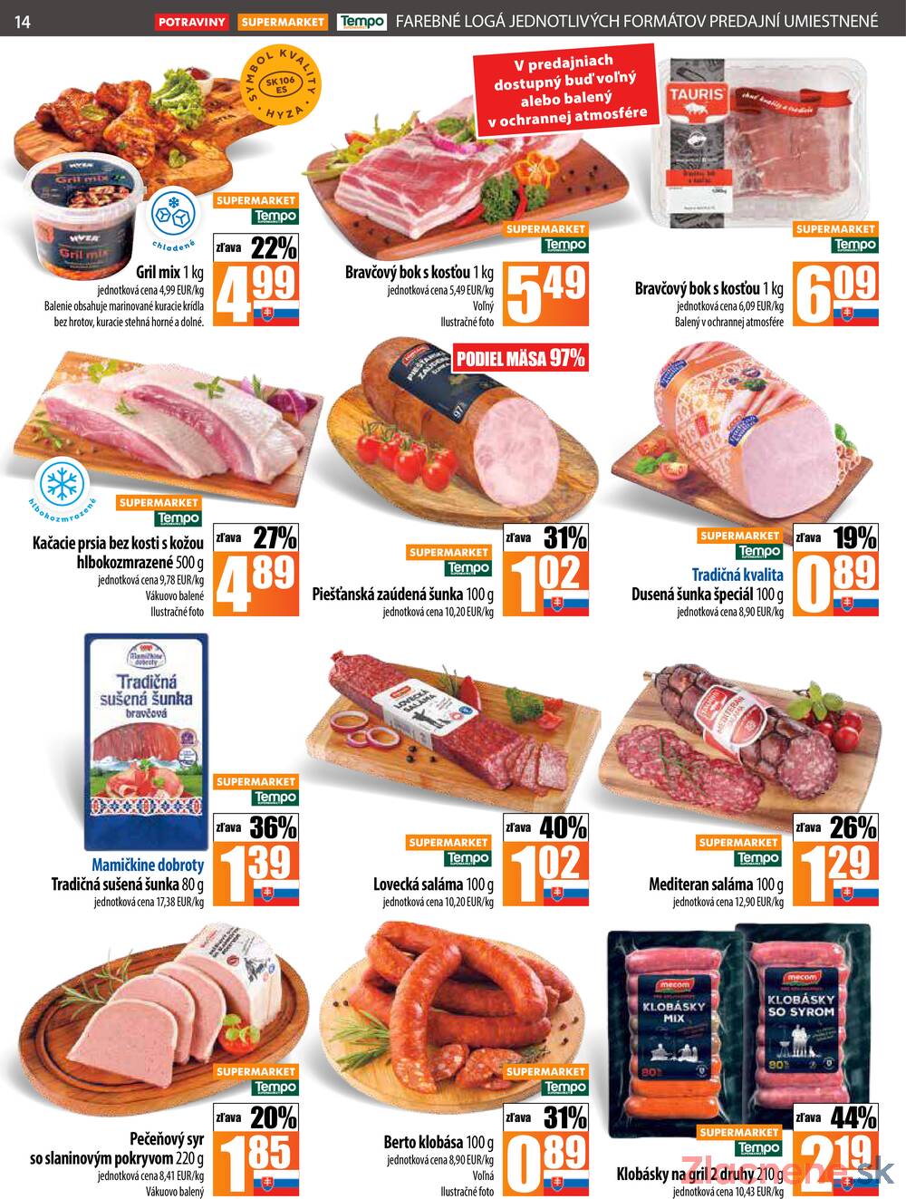 Leták COOP Jednota Slovensko - COOP do 6.8. - strana 14