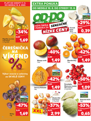 Kaufland 7.8. - 13.8. - Kaufland Prievidza (Necpaly)