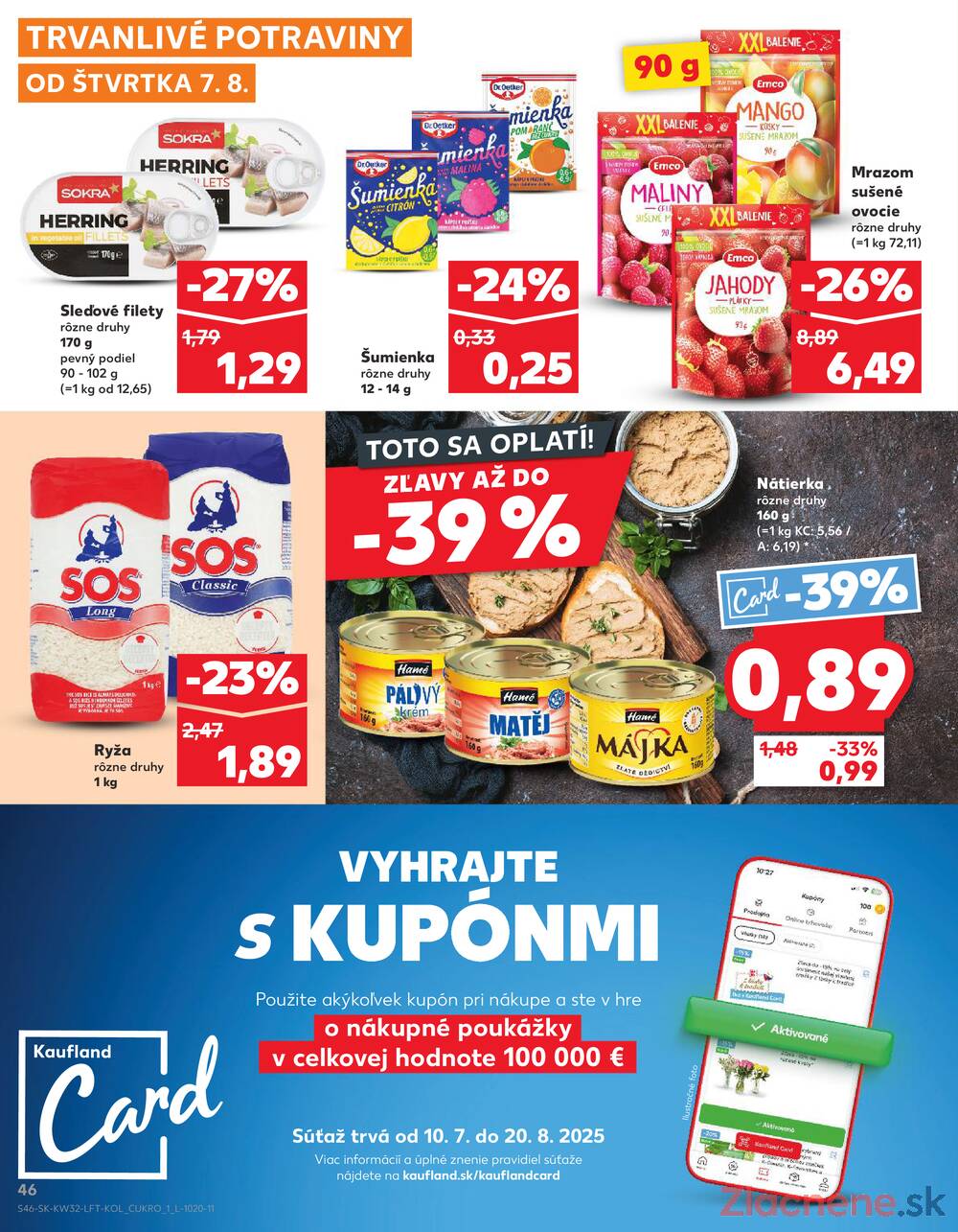 Leták Kaufland - Kaufland 7.8. - 13.8. - Kaufland Nitra-Chrenova - strana 46