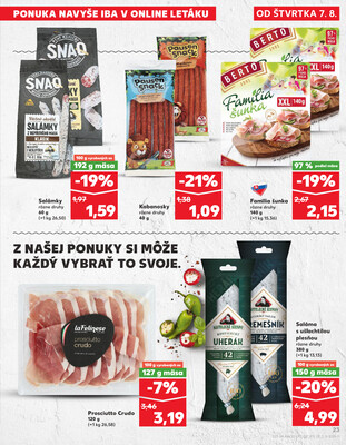 Kaufland 7.8. - 13.8. - Kaufland Poprad - Moyzesova
