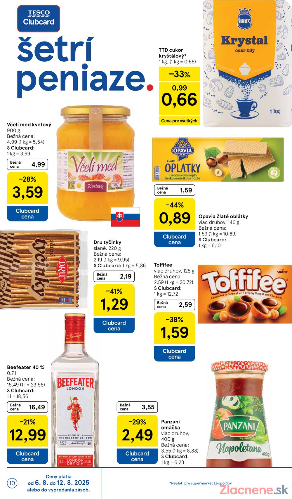Leták Tesco - Tesco supermarkety od 6.8. do 12.8.2025 - strana 10