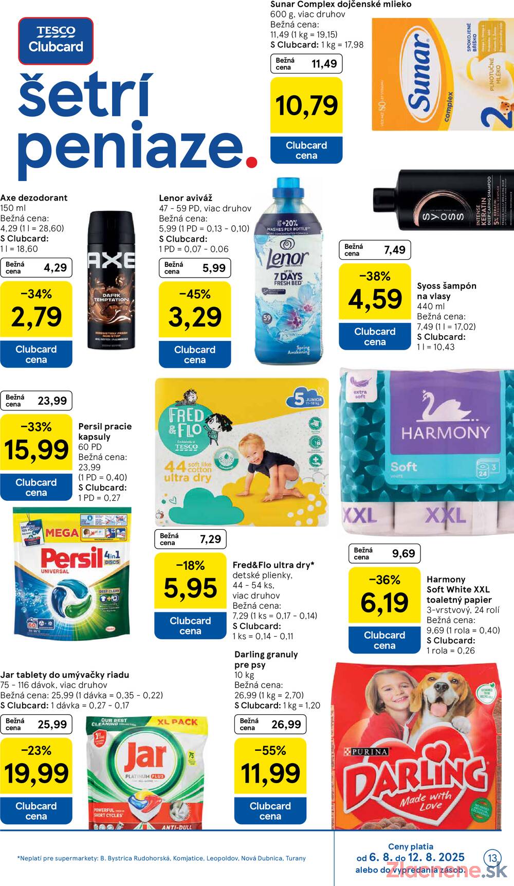 Leták Tesco - Tesco supermarkety od 6.8. do 12.8.2025 - strana 13 Leták Tesco - Tesco supermarkety od 6.8. do 12.8.2025 - strana 13