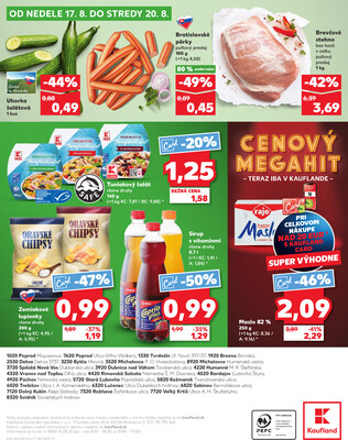 Kaufland 14.8. - 20.8. - Kaufland Dubnica nad Váhom