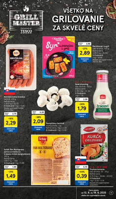 Tesco supermarkety od 13.8. do 19.8.2025