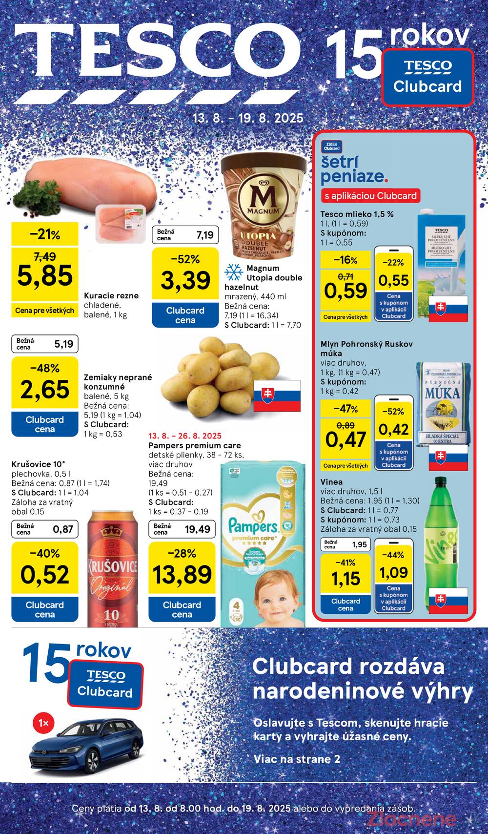 Leták Tesco - Tesco malé hypermarkety od 13.8. do 19.8.2025 - strana 1 Leták Tesco - Tesco malé hypermarkety od 13.8. do 19.8.2025 - strana 1