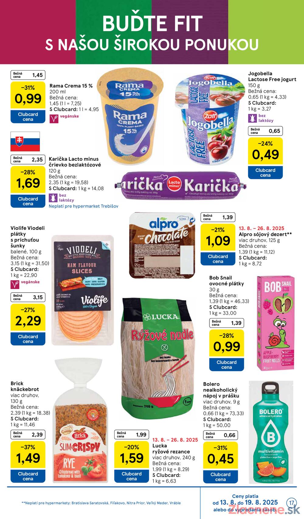 Leták Tesco - Tesco malé hypermarkety od 13.8. do 19.8.2025 - strana 17