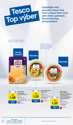Tesco malé hypermarkety od 13.8. do 19.8.2025