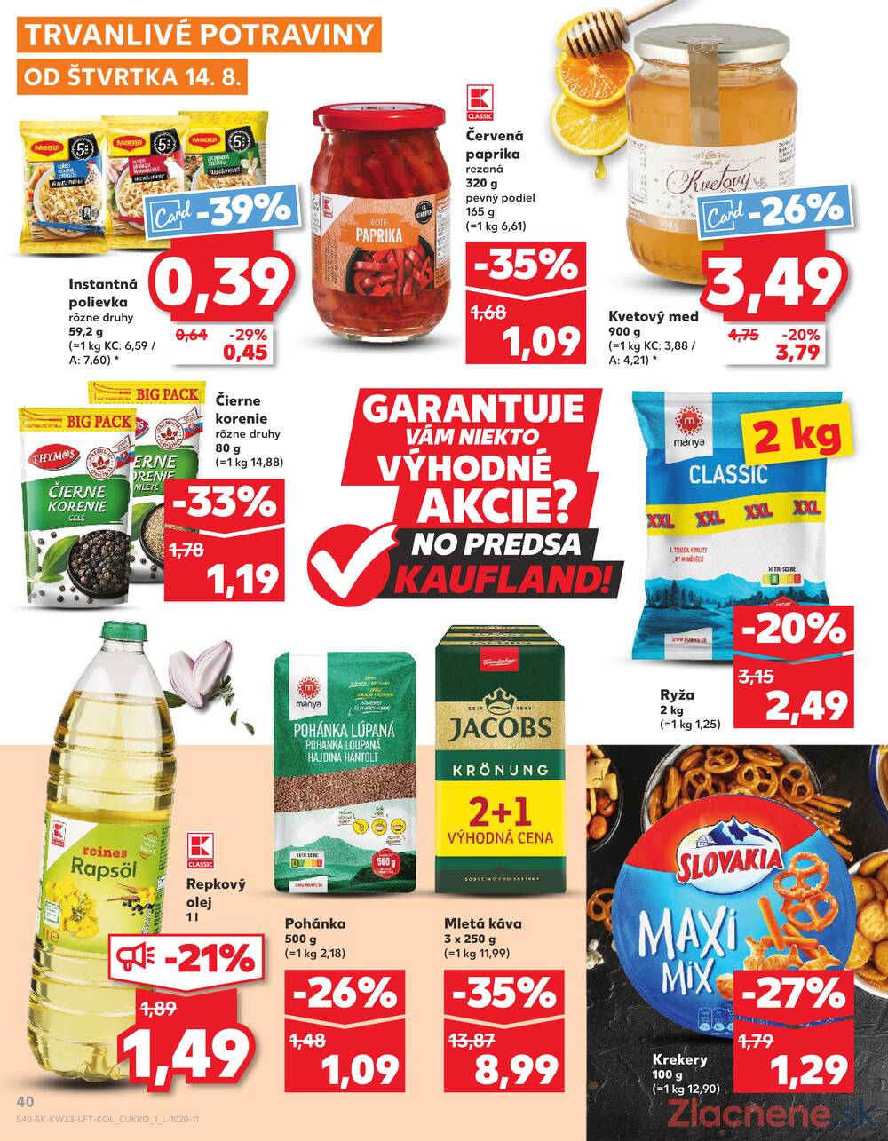 Leták Kaufland - Kaufland 14.8. - 20.8. - Kaufland Stará Ľubovňa - strana 40