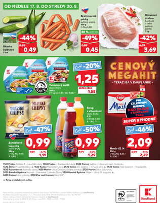 Kaufland 14.8. - 20.8. - Kaufland Prešov - Sekčov 