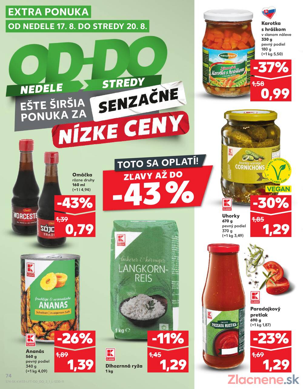 Leták Kaufland - Kaufland 14.8. - 20.8. - Kaufland Senica - strana 74