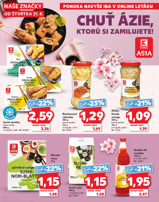 Kaufland 21.8. - 27.8. - Kaufland Bytča