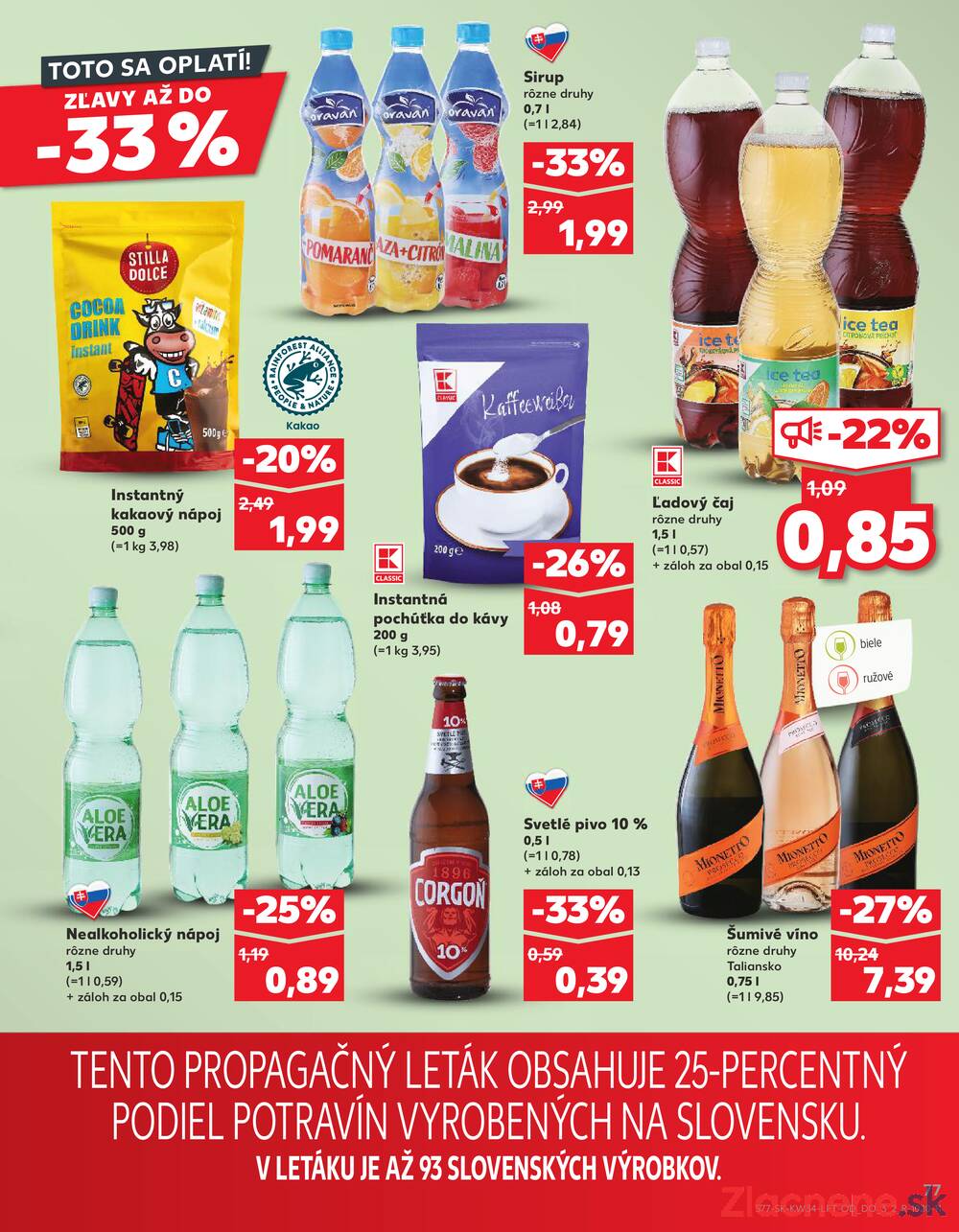 Leták Kaufland - Kaufland 21.8. - 27.8. - Kaufland Spišská Nová Ves - strana 77