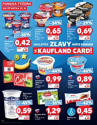 Kaufland 21.8. - 27.8. - Kaufland Vranov nad Topľou