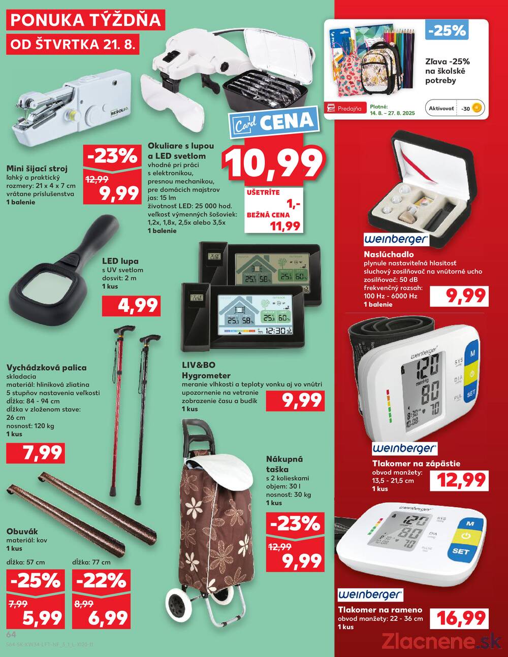 Leták Kaufland - Kaufland 21.8. - 27.8. - Kaufland Stará Ľubovňa - strana 64
