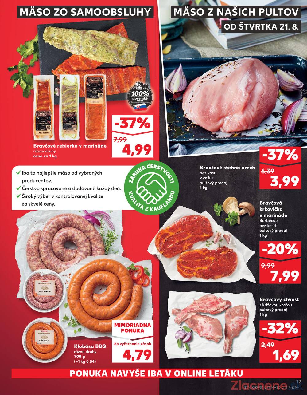 Leták Kaufland - Kaufland 21.8. - 27.8. - Kaufland Poprad - Jiřího Wolkera - strana 17