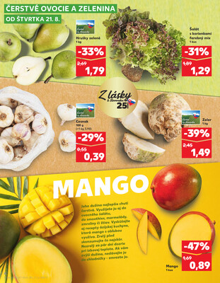 Kaufland 21.8. - 27.8. - Kaufland Svidník