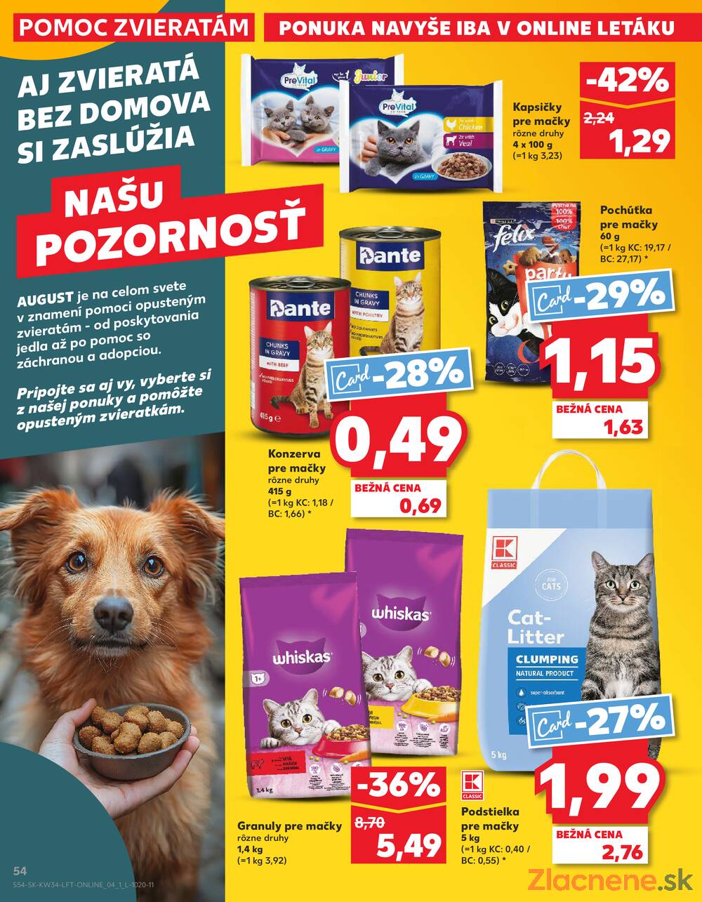 Leták Kaufland - Kaufland 21.8. - 27.8. - Kaufland Michalovce (Humenská cesta) - strana 54
