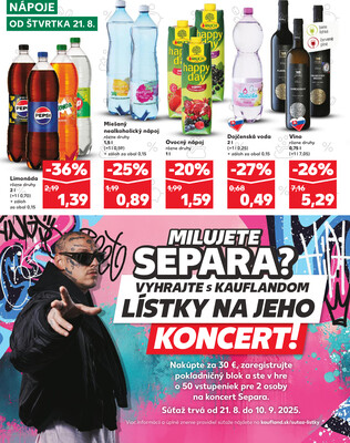 Kaufland 21.8. - 27.8. - Kaufland Michalovce (Humenská cesta)