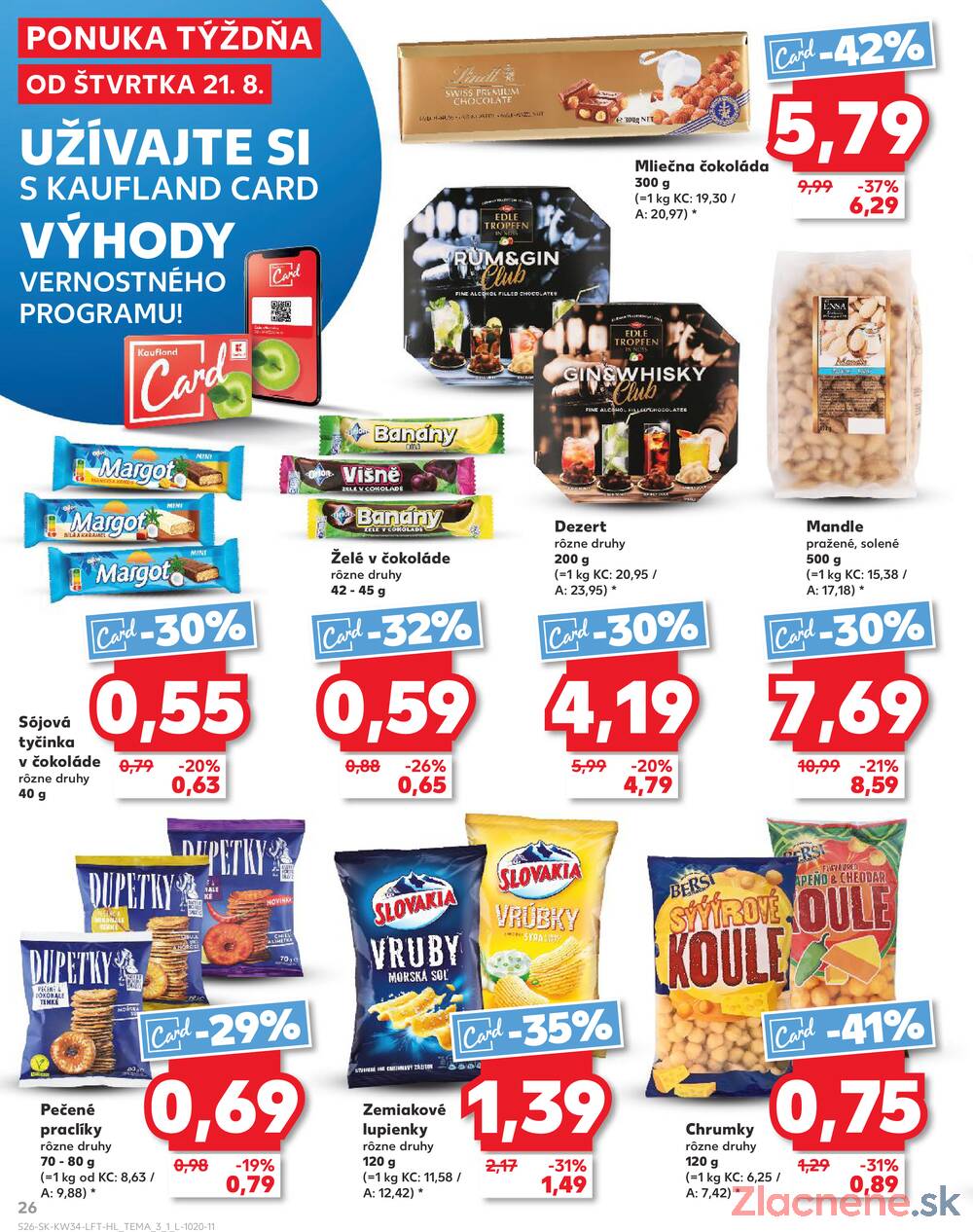 Leták Kaufland - Kaufland 21.8. - 27.8. - Kaufland Bratislava - Rača - strana 26