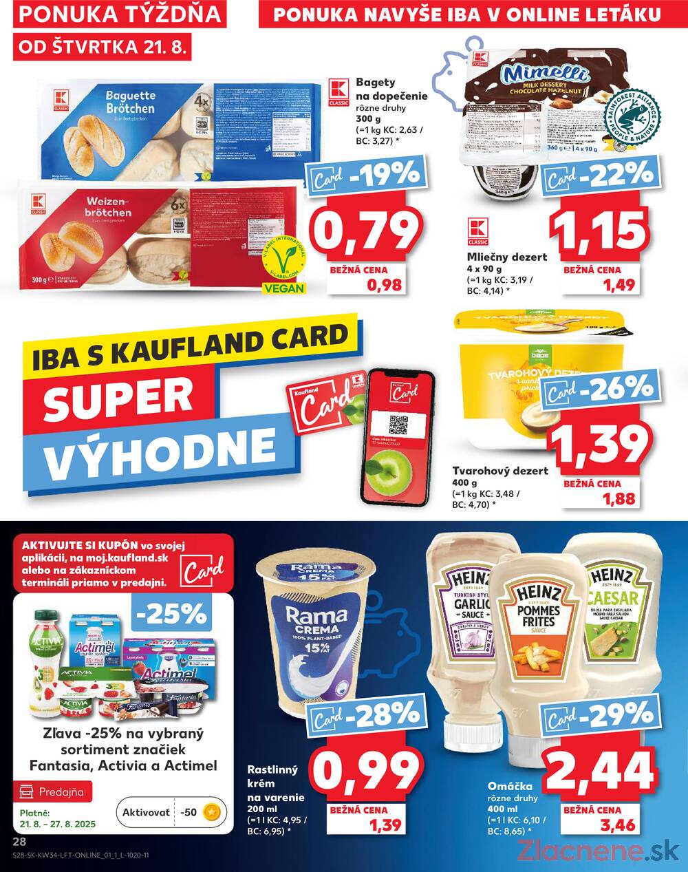 Leták Kaufland - Kaufland 21.8. - 27.8. - Kaufland Trnava - Nová ul. - strana 28