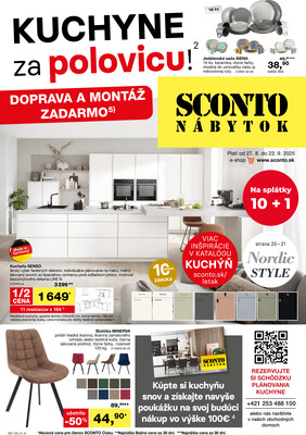 SCONTO nábytok : 1 leták