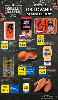 Tesco supermarkety od 20.8. do 26.8.2025