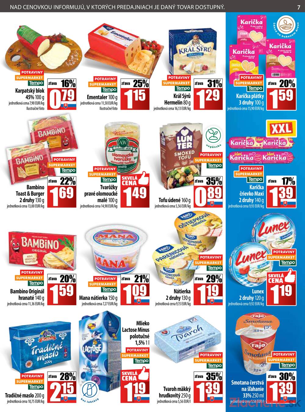 Leták COOP Jednota Slovensko - COOP do 27.8. - strana 7
